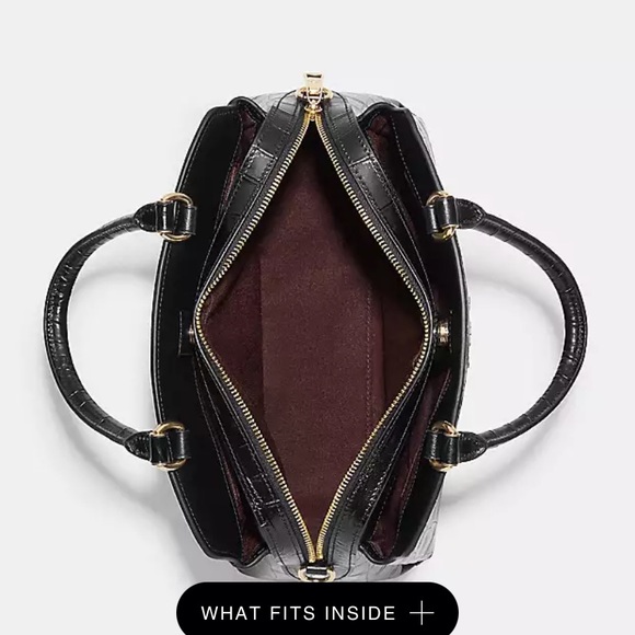 Coach Lillie Carryall with croc embossed detail. - Picture 5 of 16